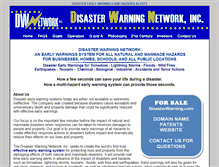 Tablet Screenshot of disasterwarning.com